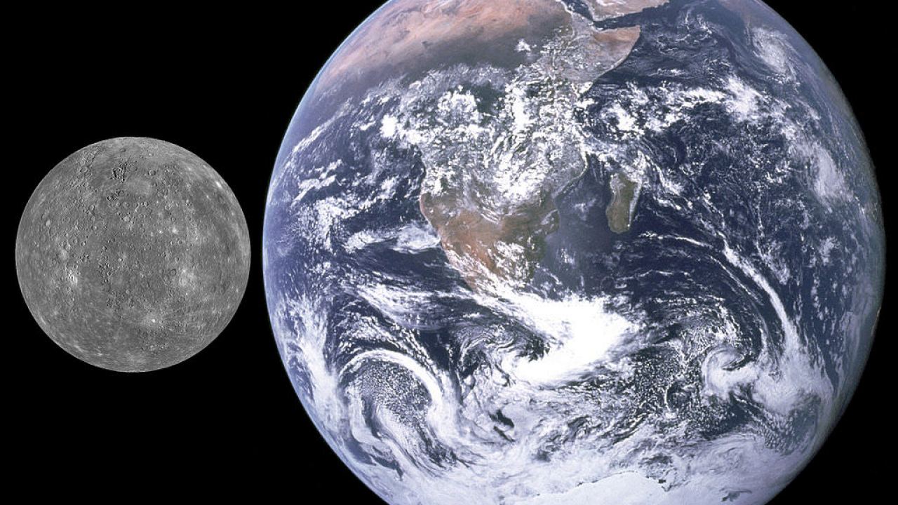 MERCURY COMPARED TO THE EARTH
